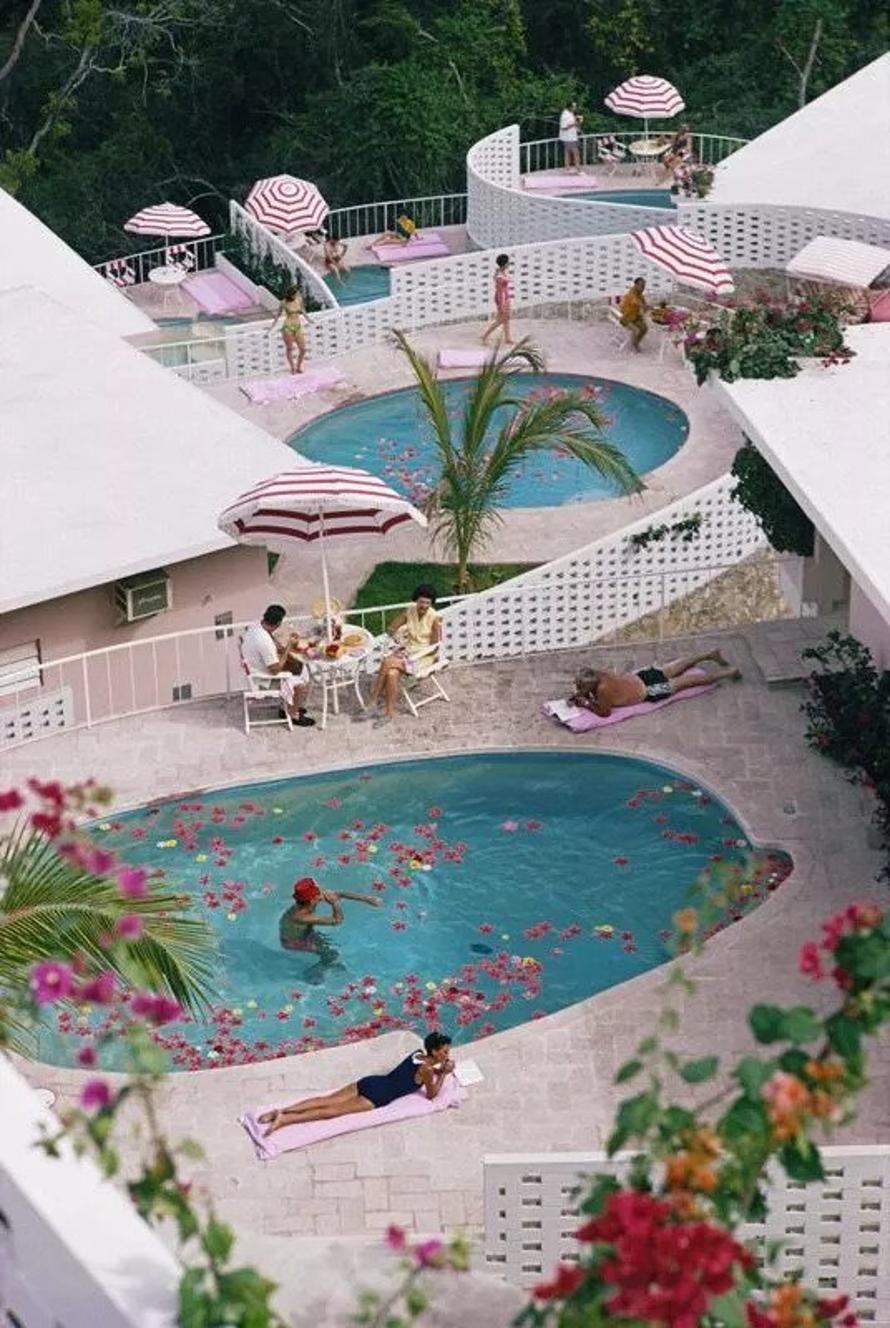 Las Brisas Hotel 
1968
by Slim Aarons

Slim Aarons Limited Estate Edition

Apartments and pools at the La Concha Beach Club in Las Brisas resort in Acapulco, Mexico, January 1968

unframed
c type print
printed 2023
24 x 20"  - paper size

Limited to
