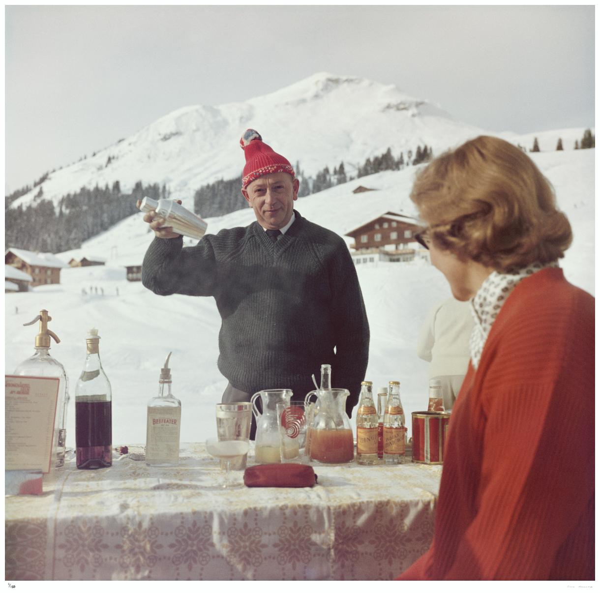 Lech Ice Bar 1960 - Slim Aarons Estate Stamped