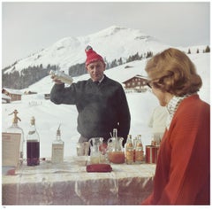 Lech Ice Bar 1960 - Slim Aarons Estate Stamped