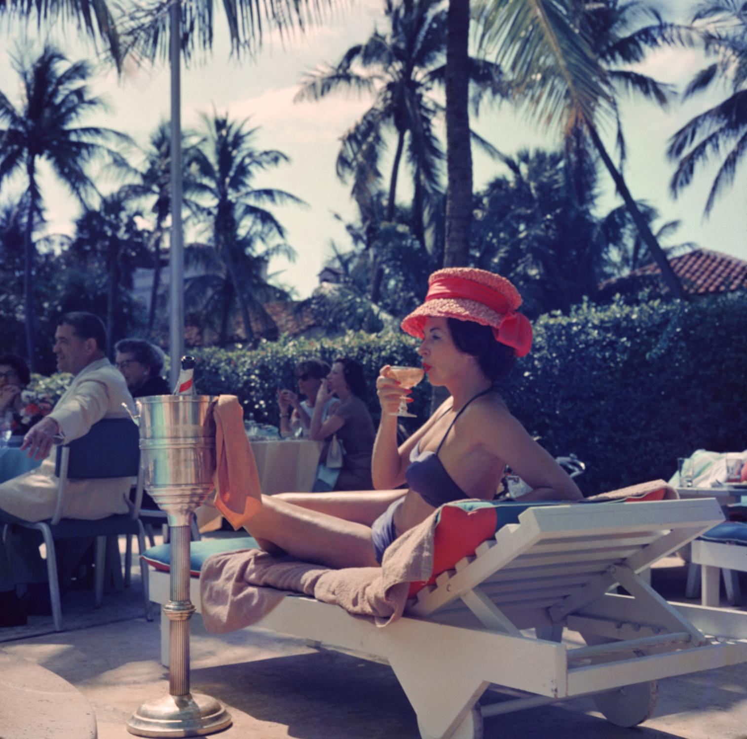 Slim Aarons Portrait Photograph - Leisure and Fashion, Colony Hotel, Palm Beach, Estate Edition