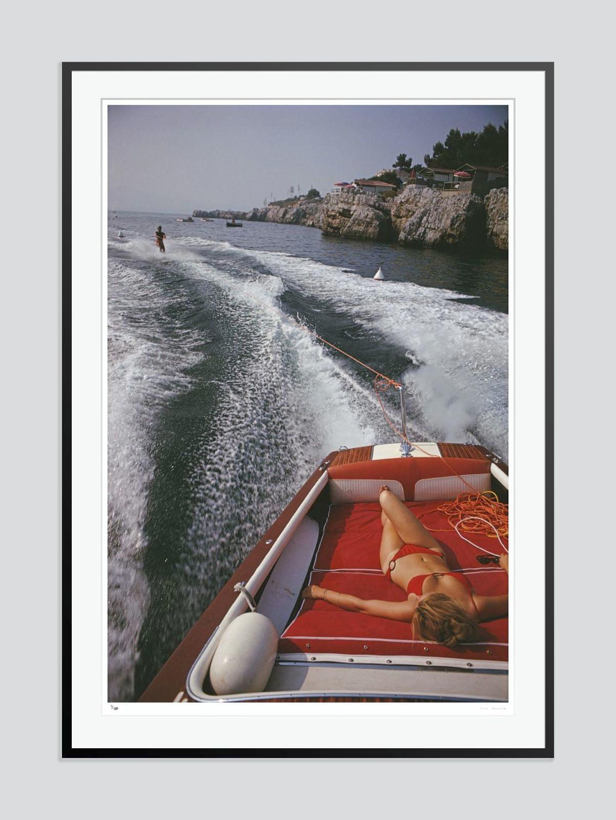 Leisure In Antibes 1969 Slim Aarons Estate Stamped Edition  For Sale 1