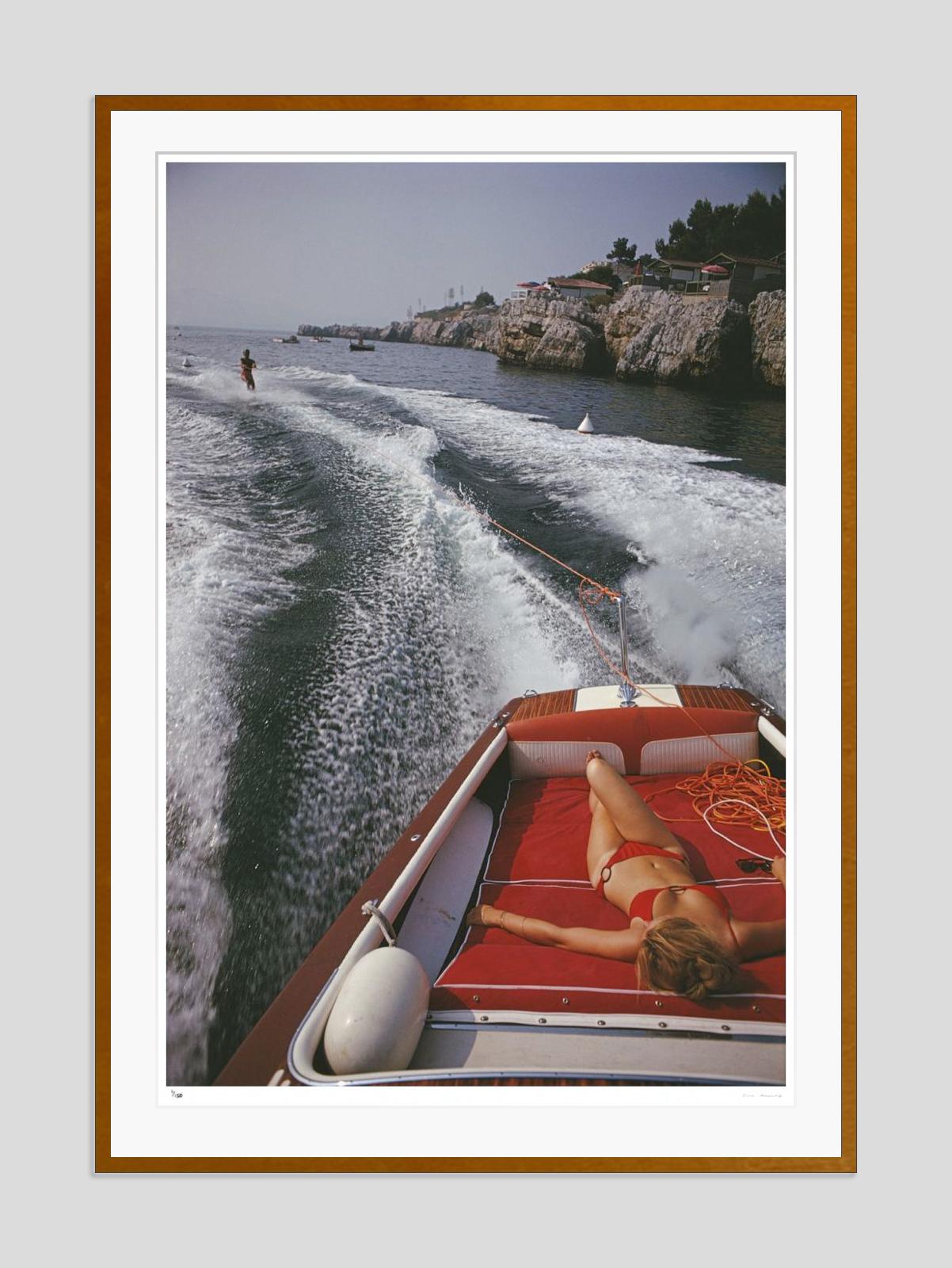 Leisure In Antibes 1969 Slim Aarons Estate Stamped Edition  For Sale 2