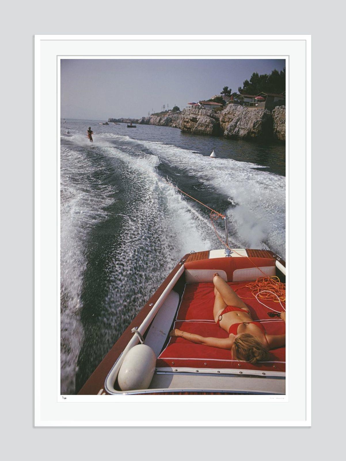 Leisure In Antibes 1969 Slim Aarons Estate Stamped Edition  For Sale 3