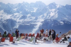 Lounging in Verbier - Slim Aarons, 20th Century photography, Landscape