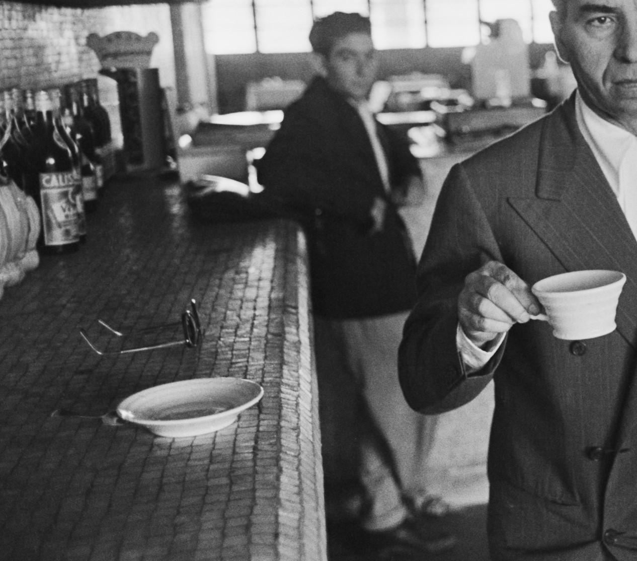 Lucky Luciano, 1950s - American Italian Mafia Mafioso Black and White Portrait - American Modern Photograph by Slim Aarons