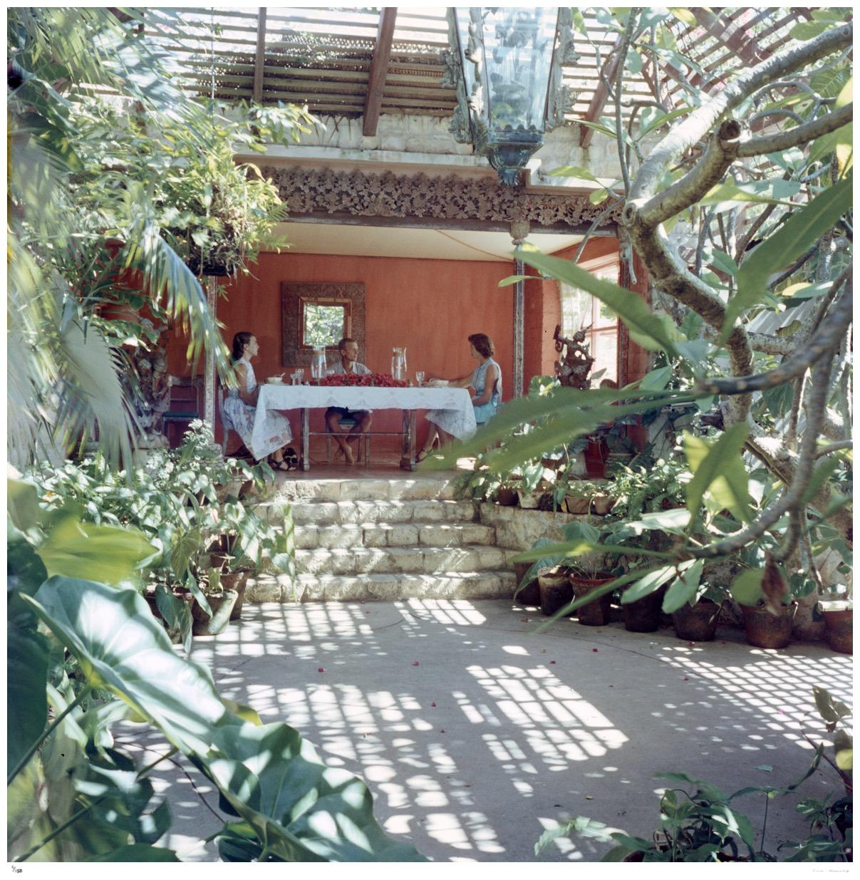 Lunch At Bali-li 1960 - Slim Aarons Estate Stamped