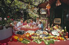 Lunch At La Pigna Slim Aarons, Nachlass, gestempelter Druck