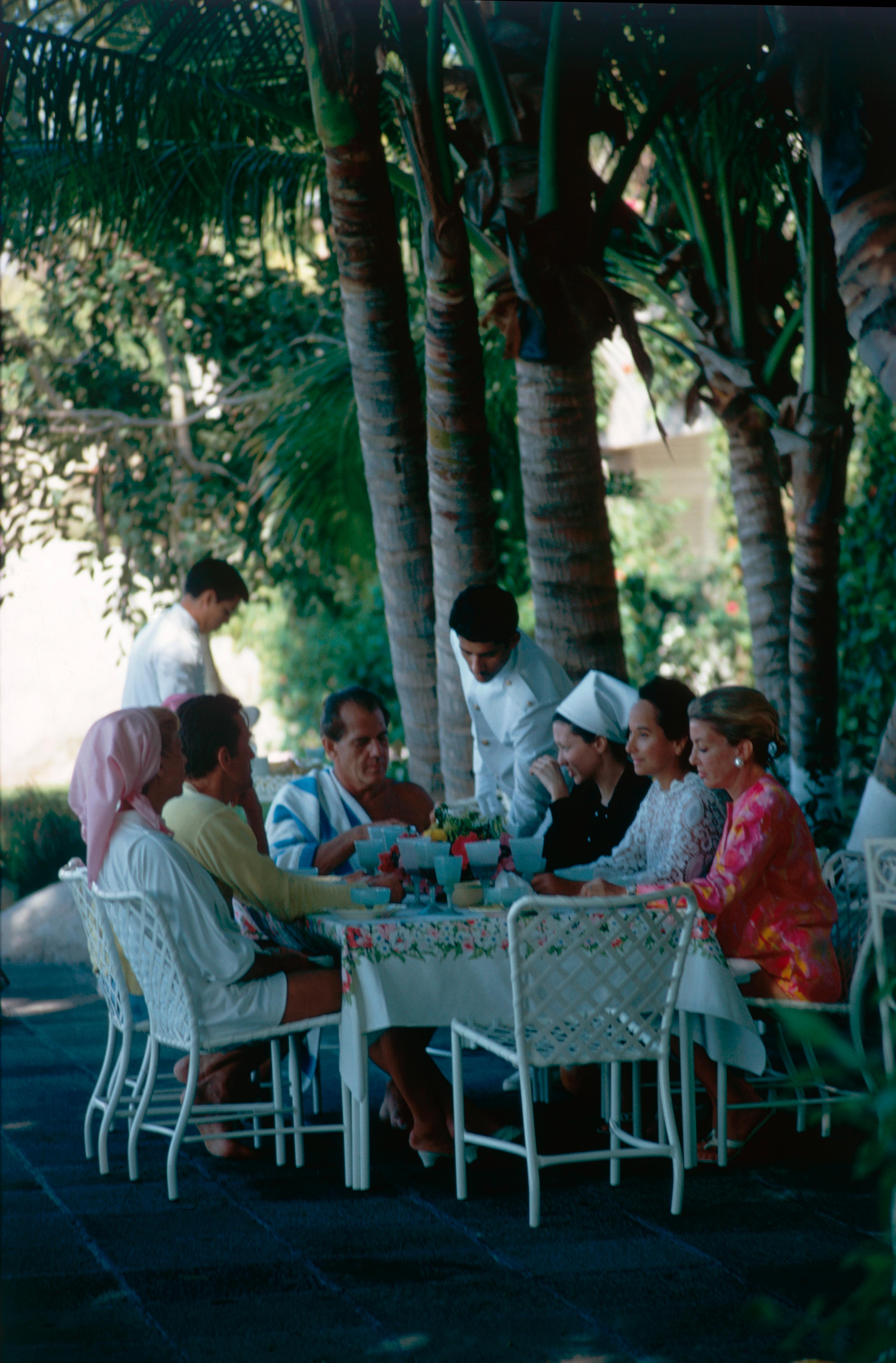 Slim Aarons Figurative Photograph - Lunch At Merle's