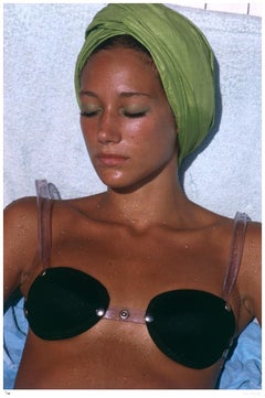Marisa Berenson 1968 - Slim Aarons Sello de propiedad