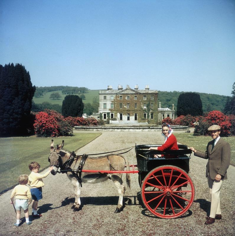 Slim Aarons Color Photograph - Marquess of Waterford (1970) Limited Estate Stamped - Giant 
