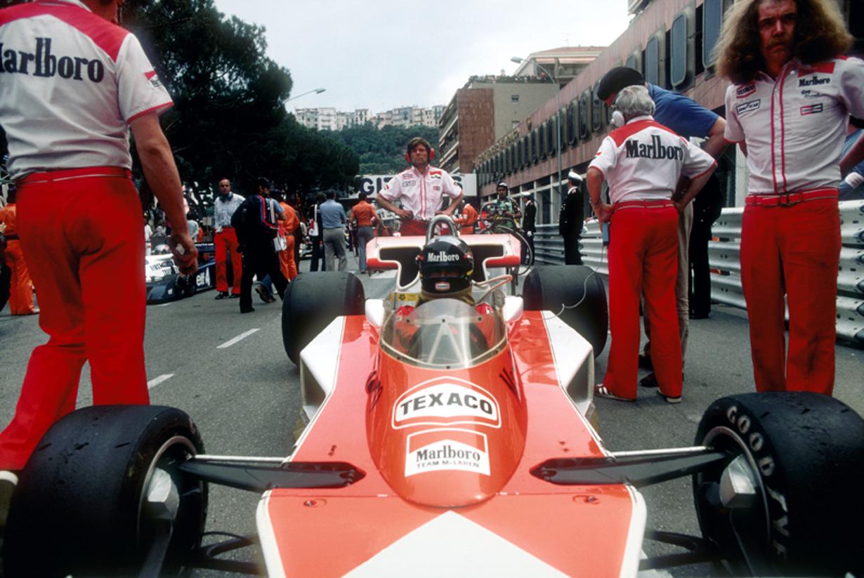 Monaco Grand Prix 
1977
by Slim Aarons

Slim Aarons Limited Estate Edition

British racing driver James Hunt (1947 – 1993) on the grid at the Monaco Grand Prix, 22nd May 1977

unframed
c type print
printed 2023
20 x 24"  - paper size

Limited to 150