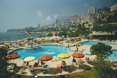 Vintage 'Monte Carlo Beach Club' 1970 Slim Aarons Limited Estate Edition