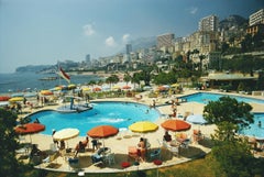Monte Carlo Beach Club, Monaco, photographie de la Méditerranée du milieu du siècle dernier