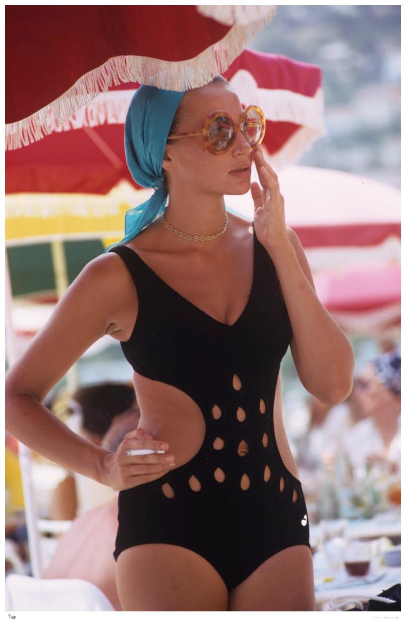 Maillot de bain Monte Carlo 1970 - Slim Aarons Estate Stamped