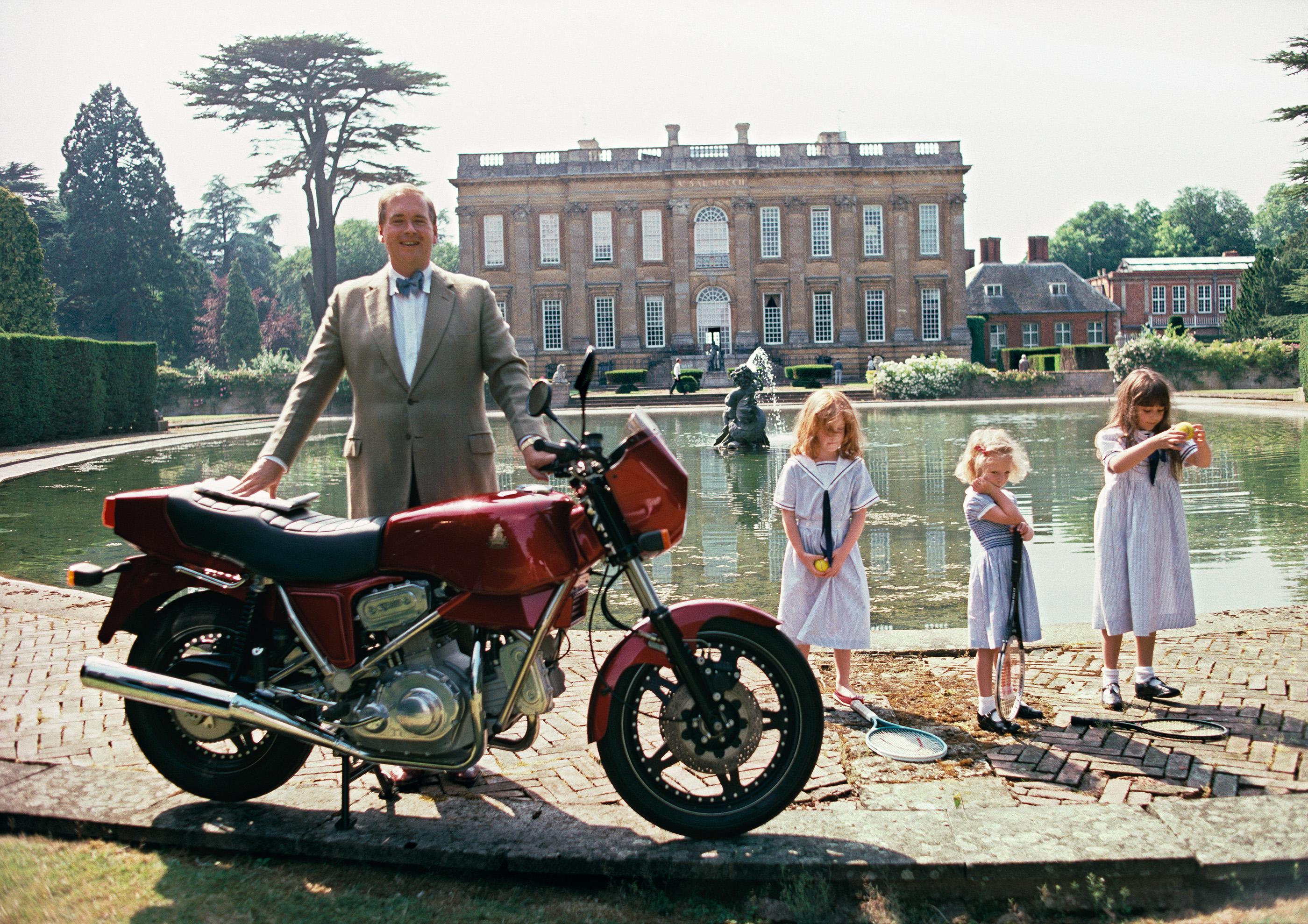 Motorcycling Lord, Estate Edition, Mid-Century Modern Photograph