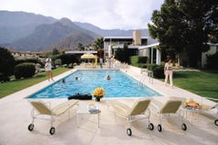 Nelda's Pool C Print by Slim Aarons, Midcentury Modern, Signed, 30 x 40"