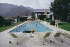 Neldas Pool Slim Aarons Estate Stamped Print