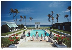 Neo-Classical Pool 1985 - Slim Aarons Estate Stamped