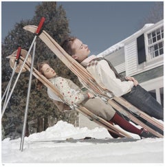 New England Skiing 1955 - Slim Aarons Estate Stamped