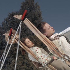 New England Skiing, Estate Edition, Mid-Century Modern Photograph