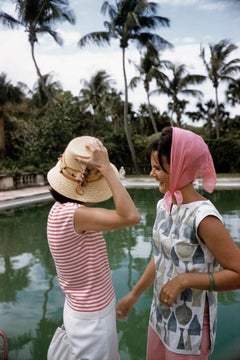 NEW Slim Aarons 'Lilly Pulitzer And Florence 'Flo' Pritchet' Mid-century Modern