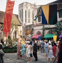 NUOVO Slim Aarons "Palm Beach Arts Festival", fotografia moderna del medio secolo
