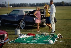 NUOVO Slim Aarons 'Palm Beach Polo Match' Fotografia moderna del medio secolo