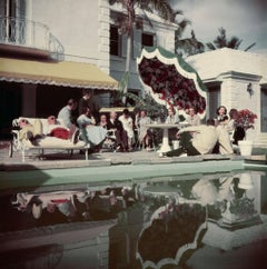 NUEVA Fotografía moderna de mediados de siglo "Fiesta en la piscina de Palm Beach" de Slim Aarons