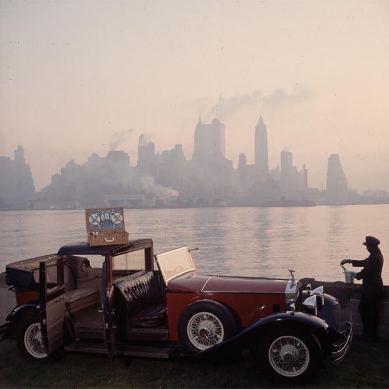 Slim Aarons Color Photograph - New York Picnic (Aarons Estate Edition)