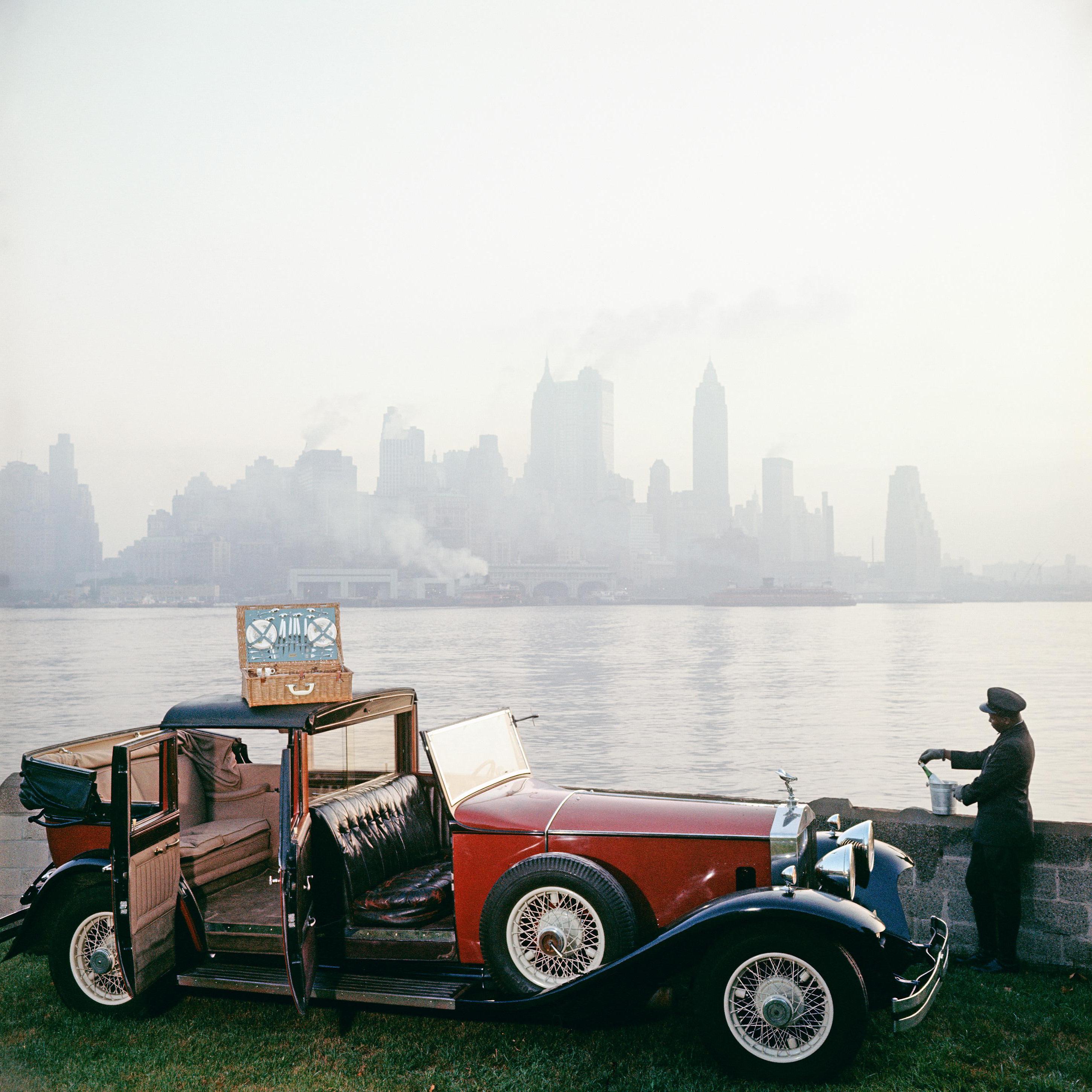 Slim Aarons Color Photograph - New York Picnic, Estate Edition