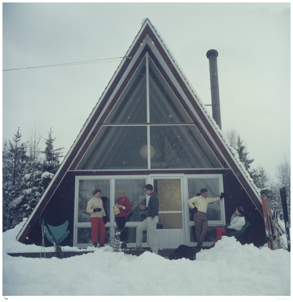 On The Slopes In Stowe 1962 - Slim Aarons Estate Stamped