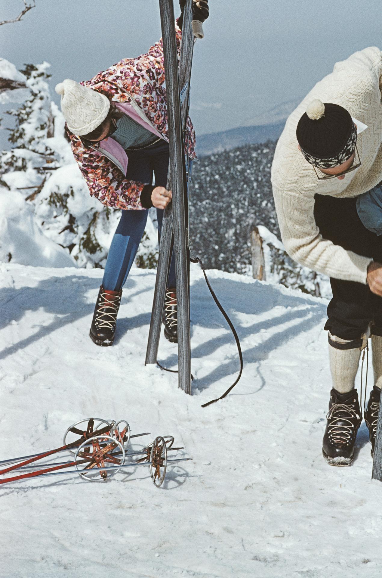 Sur les pentes de Sugarbush, Nouvelle-Angleterre, photographie de l'édition Estate en vente 2