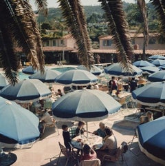 Retro Outdoor Dining Slim Aarons Estate Stamped Print