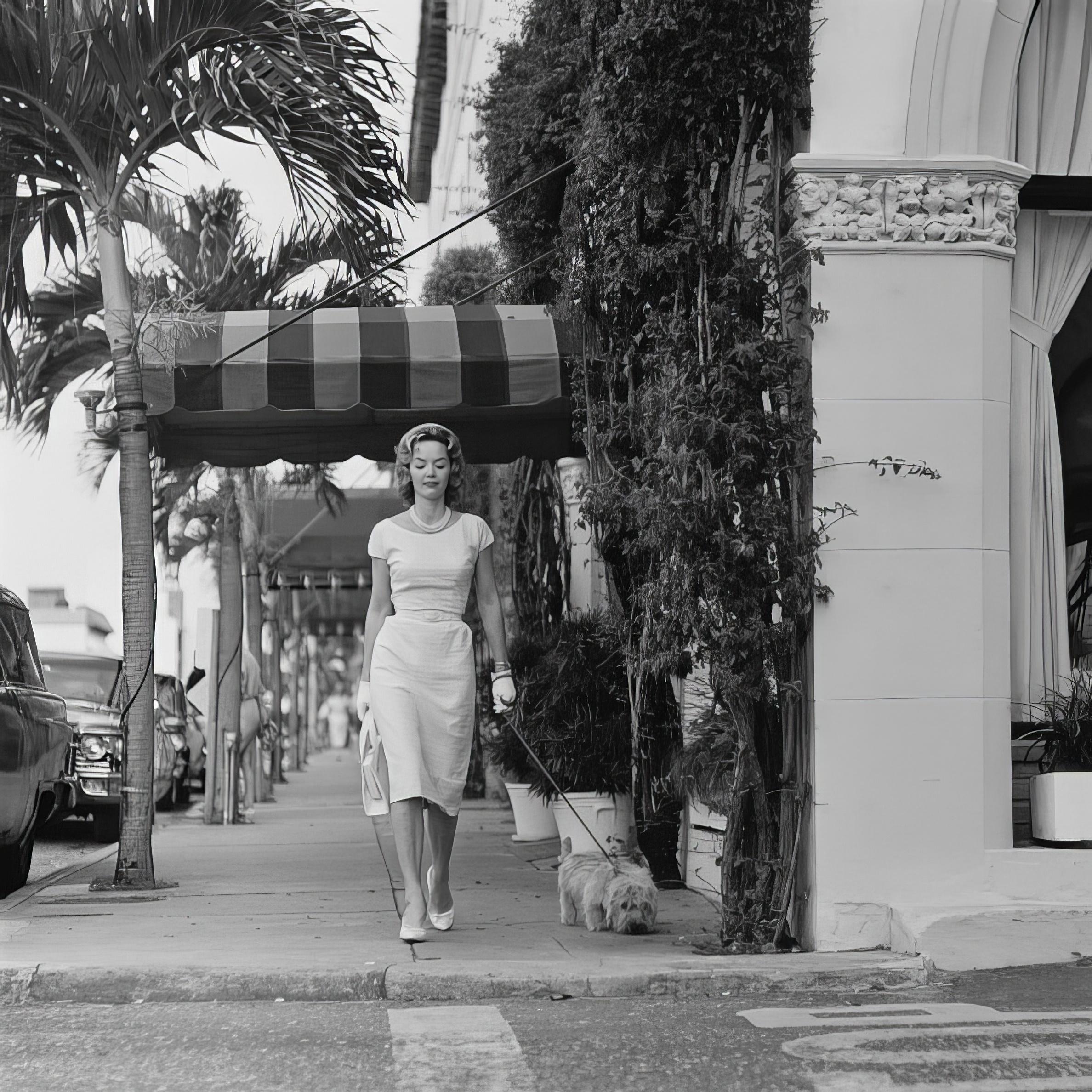 Slim Aarons Landscape Photograph - Palm Beach Fashion (Aarons Estate Edition)