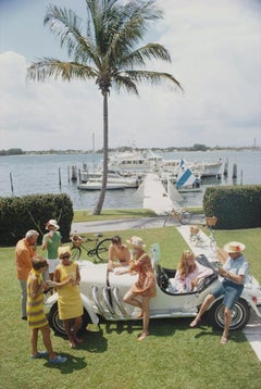 Retro Palm Beach Society Slim Aarons Estate Stamped Print