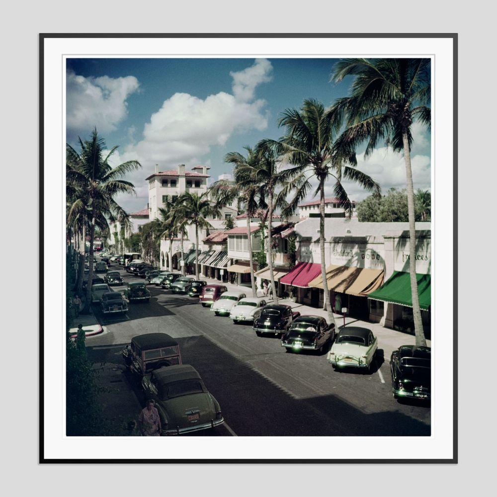 Palm Beach Street 1953 Slim Aarons Estate Stamped Edition  For Sale 1