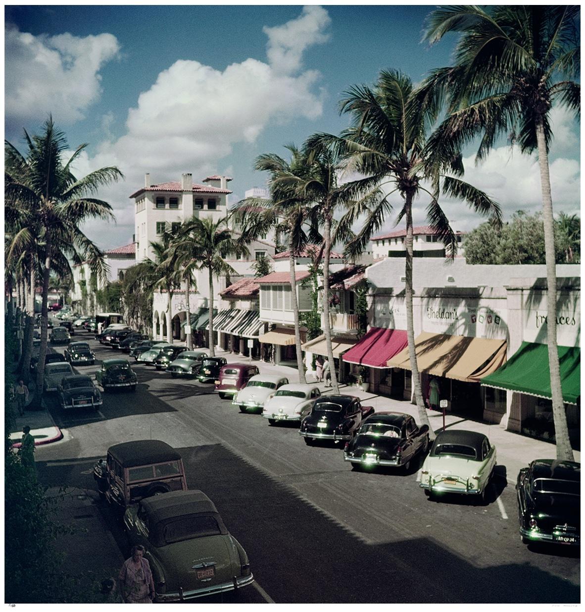 Palm Beach Street 1953 - Slim Aarons Estate Stamped