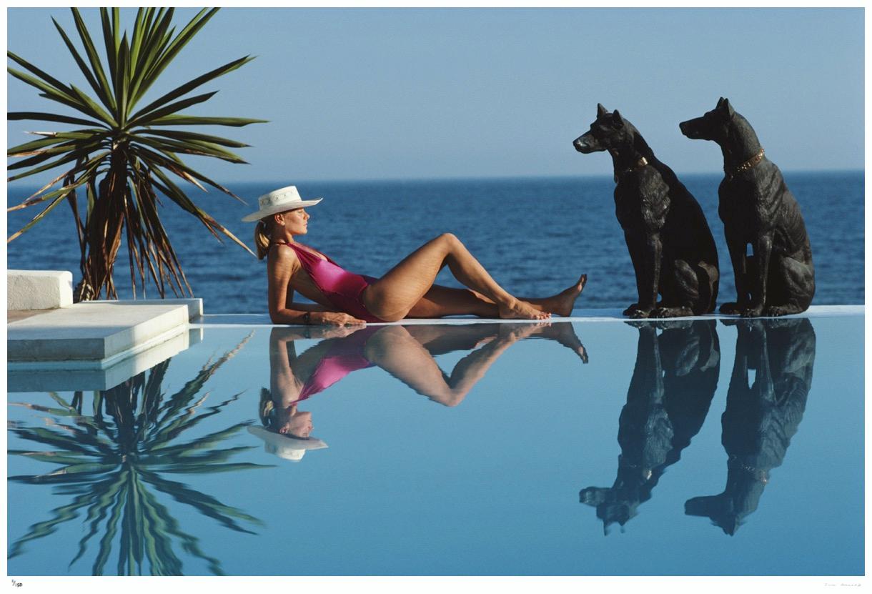 Pantz Pool 1985 - Slim Aarons Estate Stamped