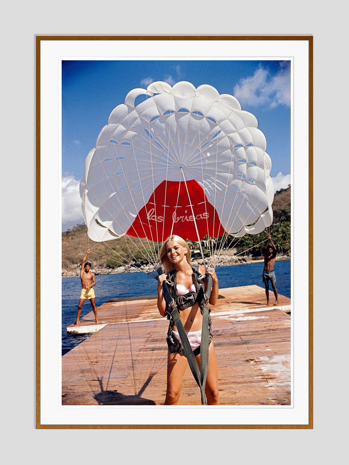 Paraglider 1968 Slim Aarons Estate Stamped Edition  For Sale 1