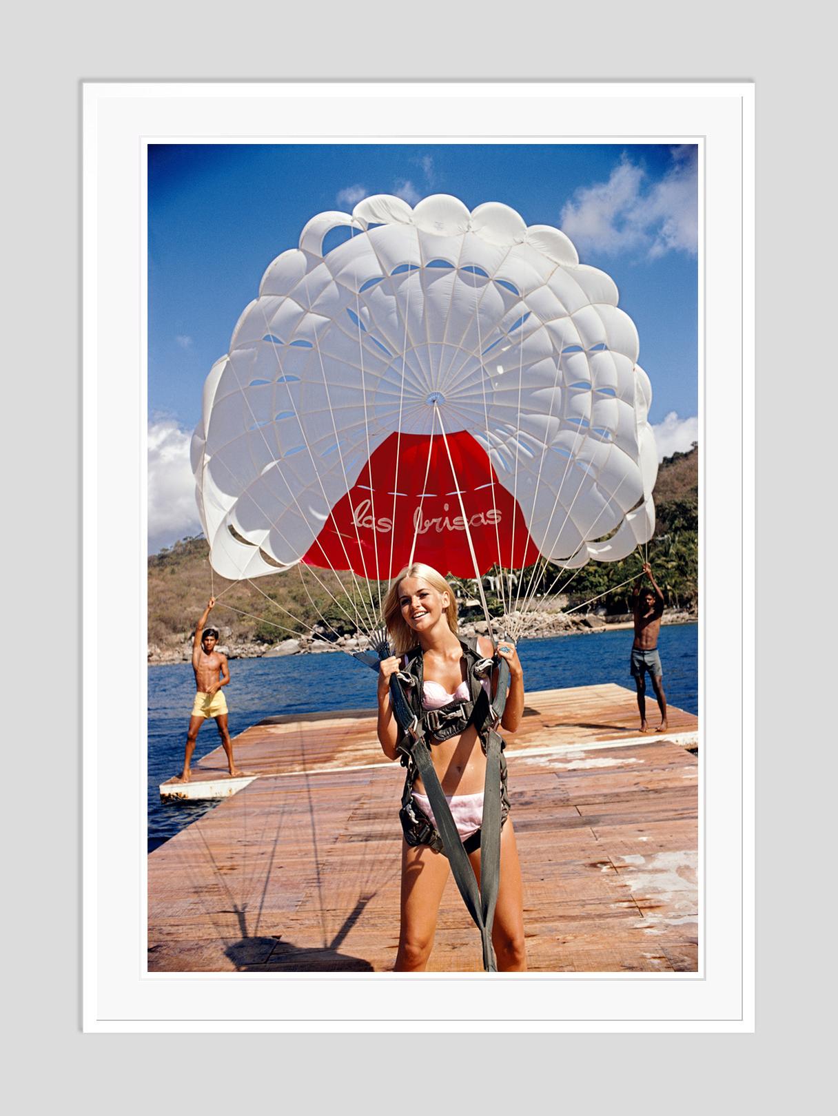 Paraglider 1968 Slim Aarons Estate Stamped Edition  For Sale 2