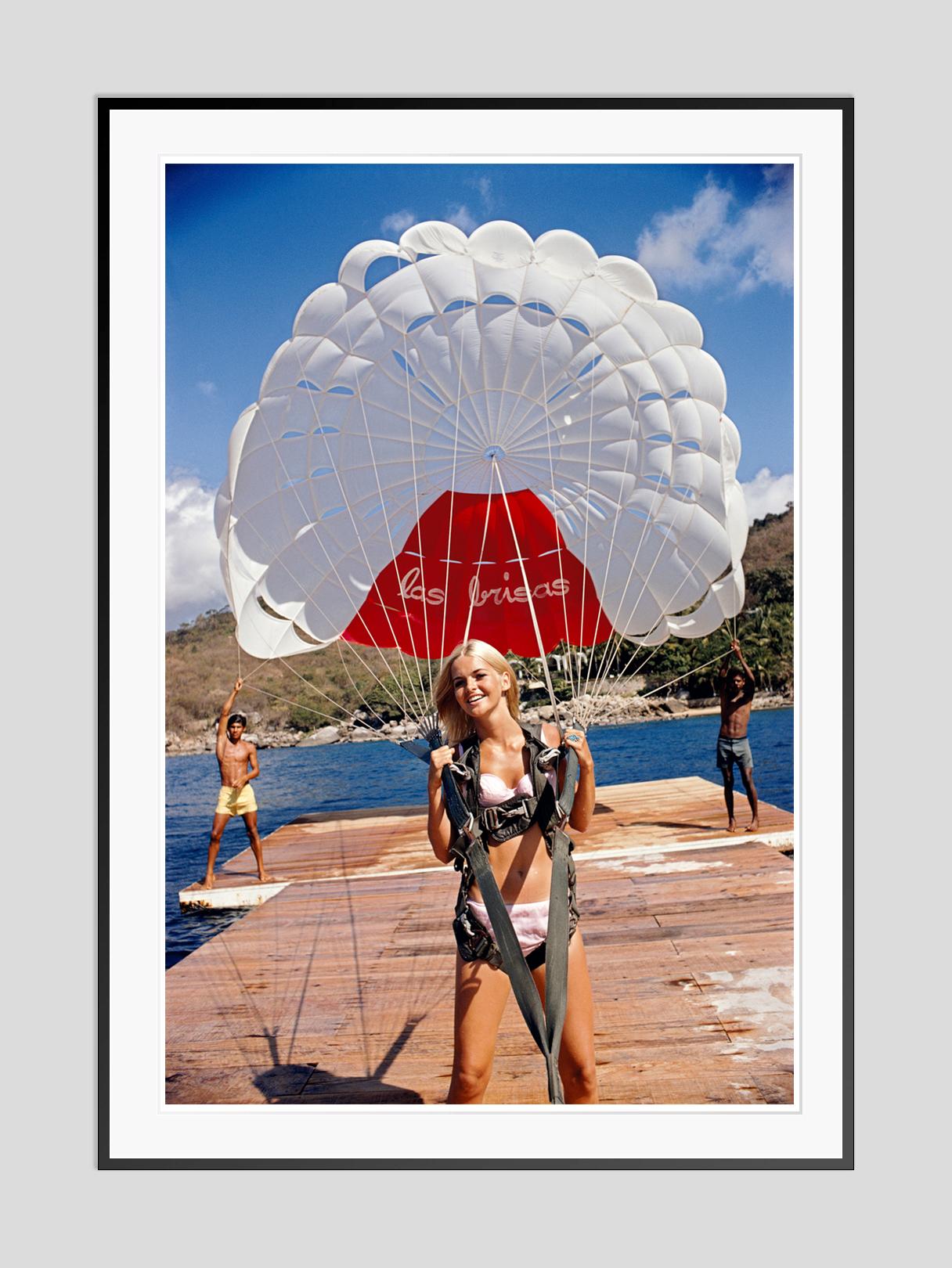 Paraglider 1968 Slim Aarons Estate Stamped Edition  For Sale 3