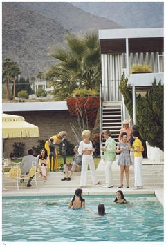 Slim Aarons - Party on the Steps 1970 - Slim Aarons Estate Stamped Party on the Steps 1970 - Slim Aarons Estate Stamped