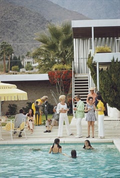 Party on the Steps Slim Aarons Estate Stamped Print