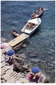 Slim Aarons - Pellicano Beach 1969 - Slim Aarons Estate Stamped Pellicano Beach 1969 - Slim Aarons Estate Stamped