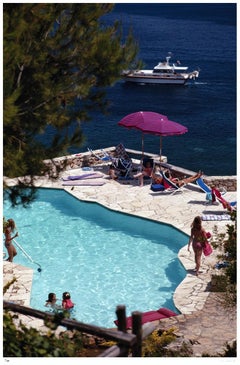Pellicano Pool 1969 - Slim Aarons Estate Stamped