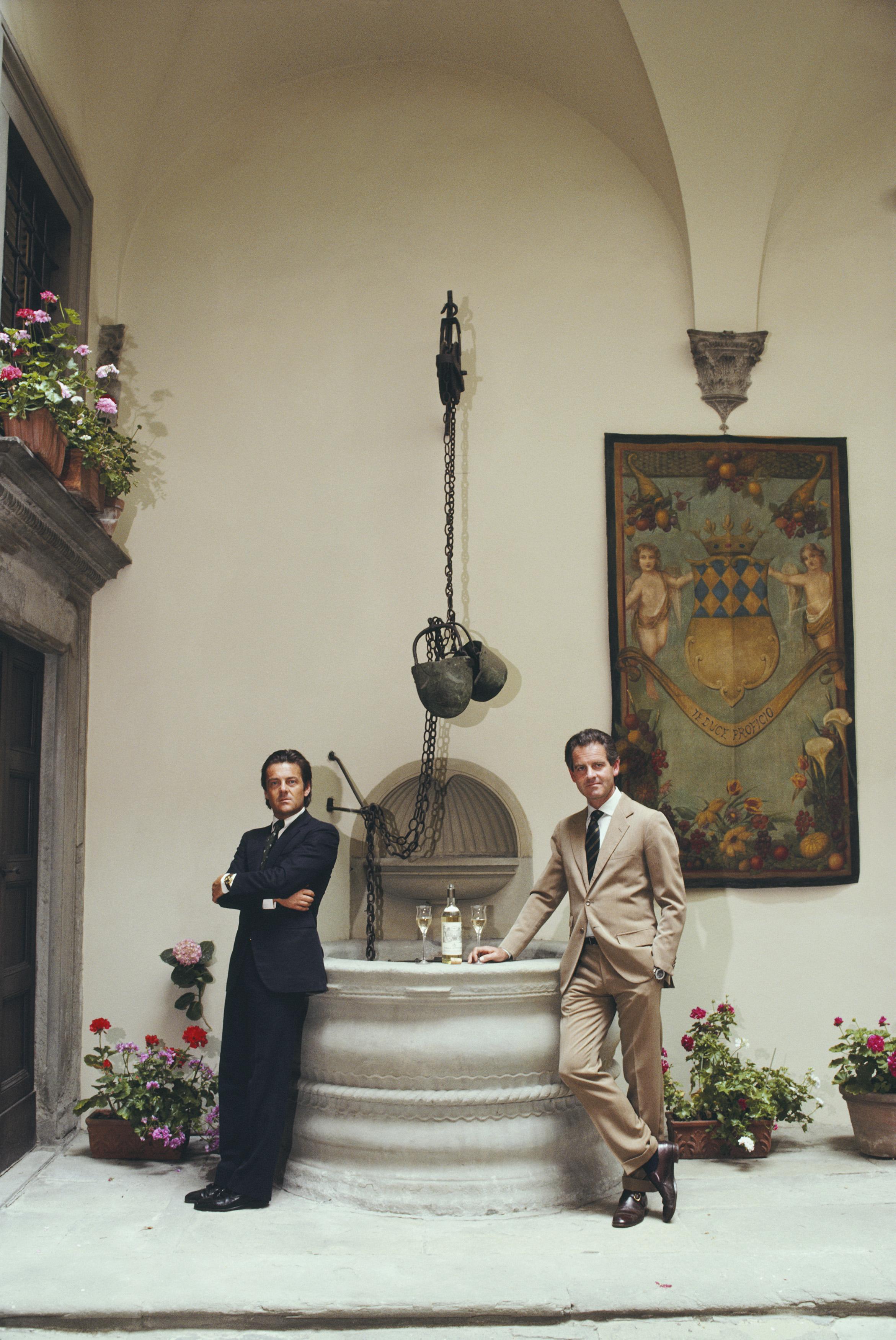 Slim Aarons Portrait Photograph - Pierro And Ludovico Antinori, Estate Edition