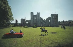 Vintage Polo At Cowdray Park Slim Aarons Estate Stamped Print