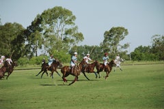 Polo Match C Print von Slim Aarons, Nachlasssigniert, Auflage: 150 Stück