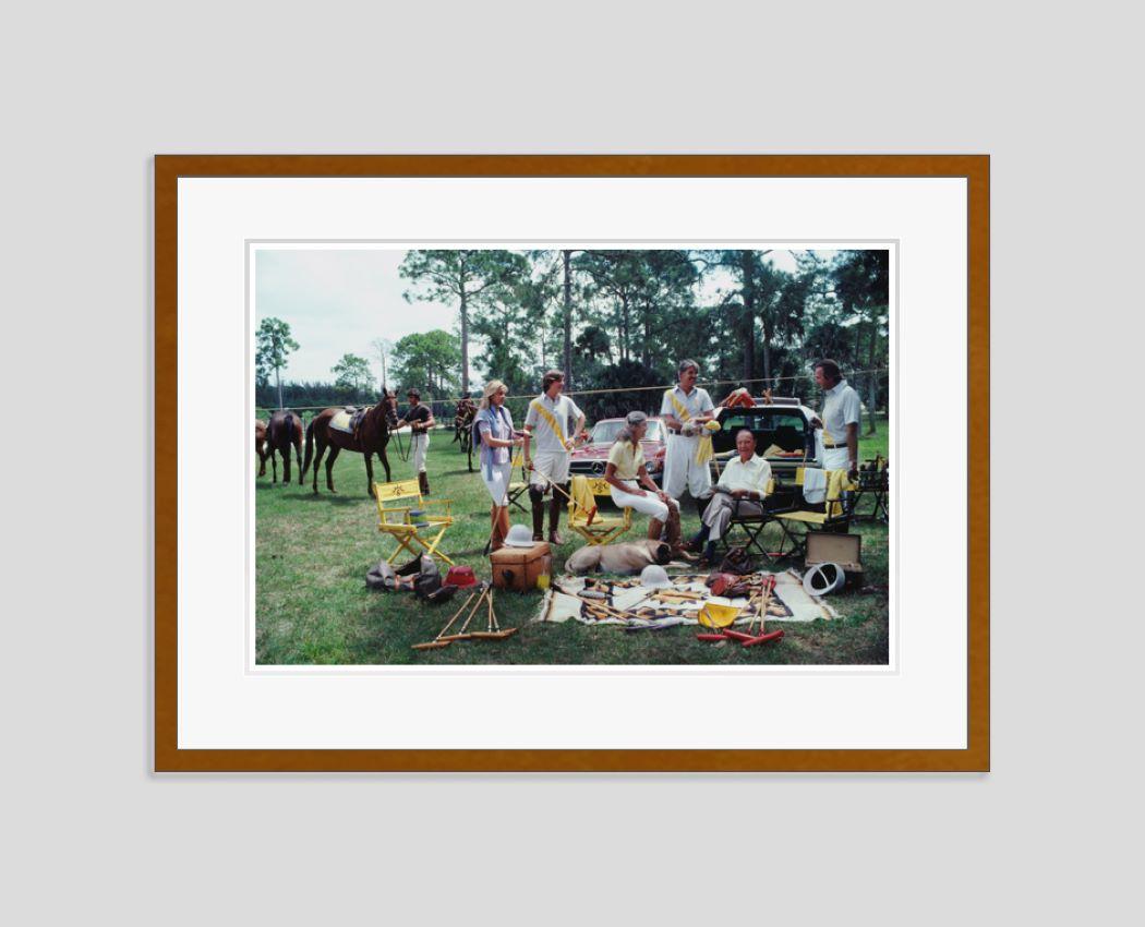 Polo Party 1981 Slim Aarons Estate Stamped Edition  For Sale 1
