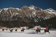 Polo World Cup, St. Moritz, Nachlass-Edition, Moderne Fotografie aus der Jahrhundertmitte